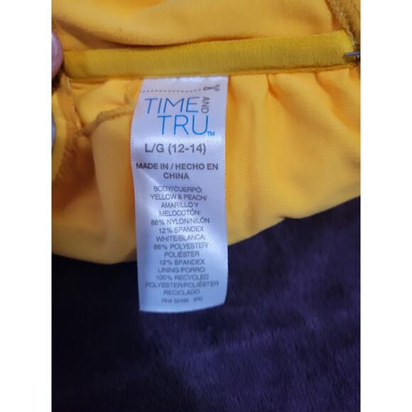 Time and Tru large 12-14 yellow swim bikini top - Picture 4 of 4